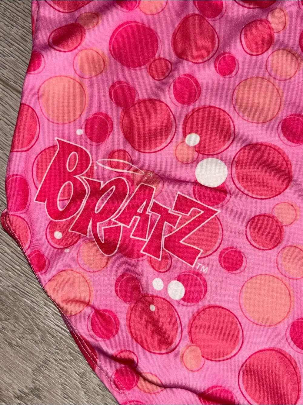 Y2K Bratz Girls Swim Suit Size 7/8 Pink One Piece